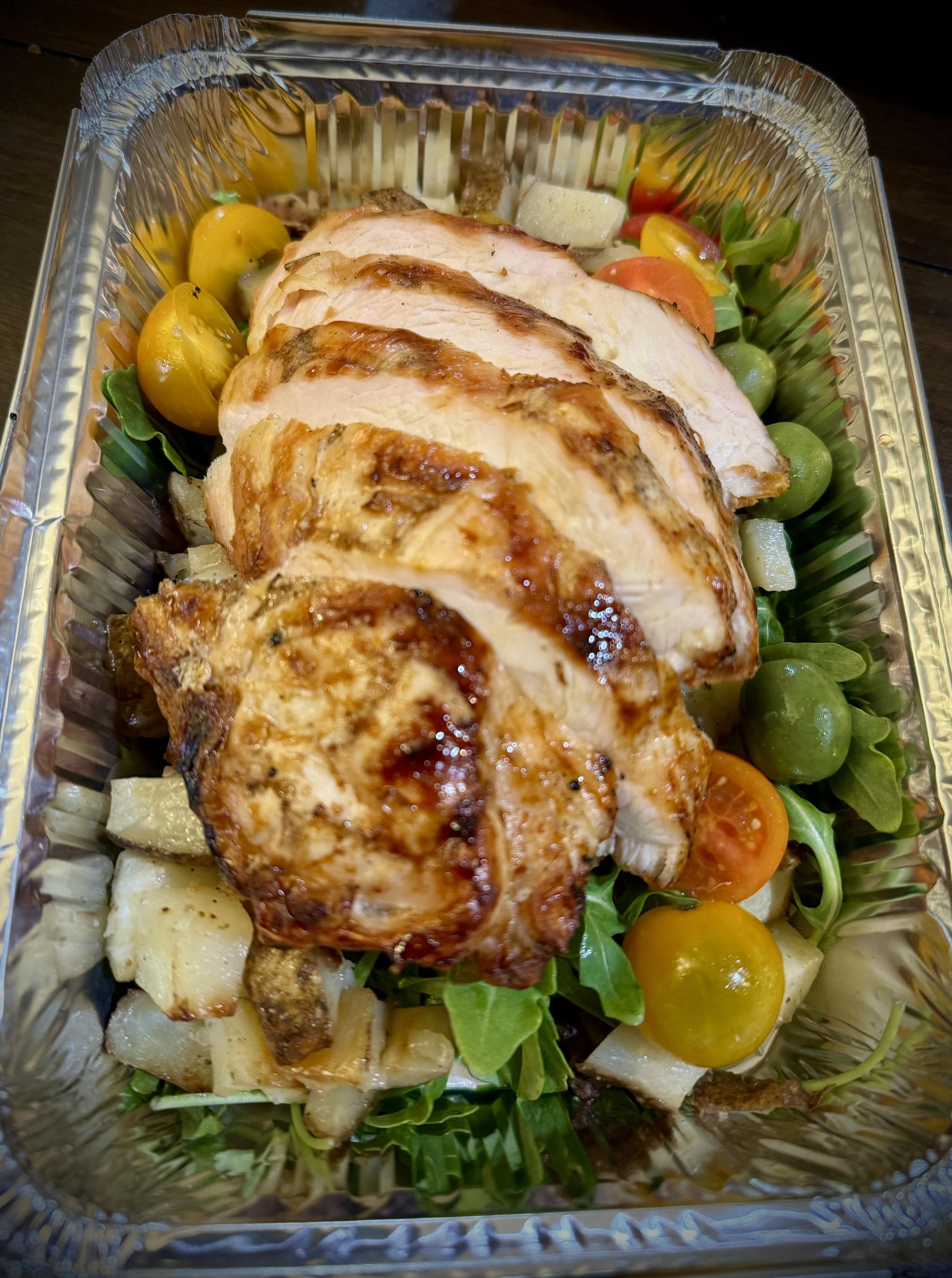 North Fulton Supper Club chicken and vegetable meal